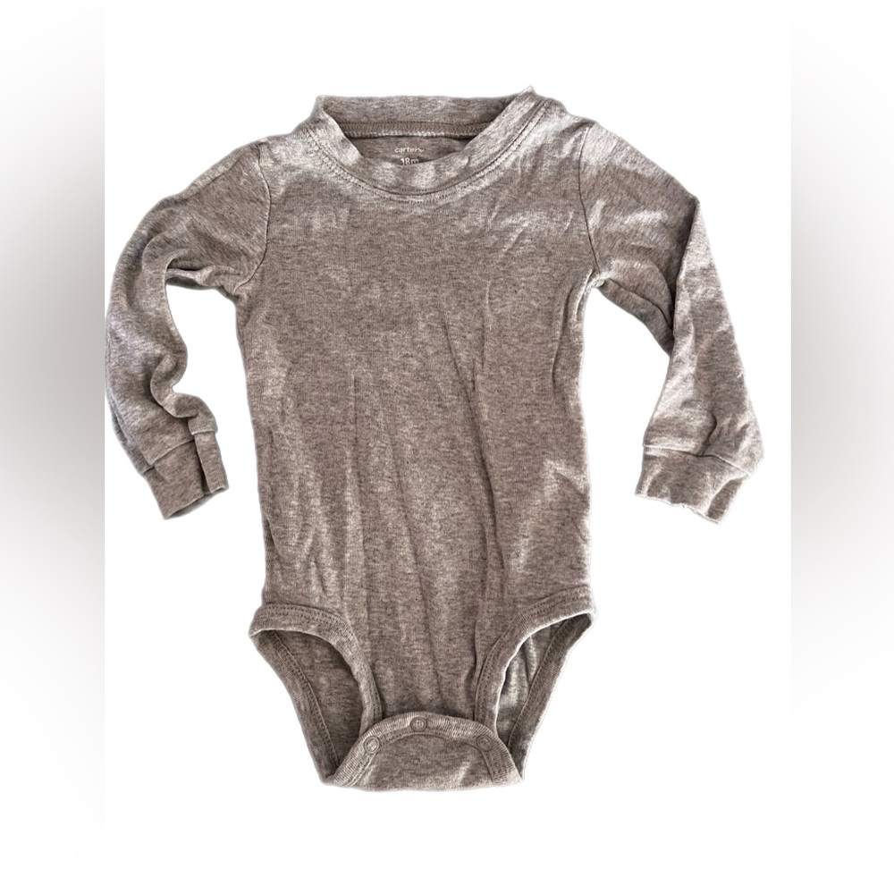 Carters Grey Dress Shirt Onesie